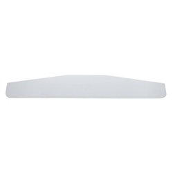 UP10411P-4" X 24" Chrome Standard Bottom Mud Flap Plate - Welded Stud (Card of 2)