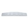 UP10428-4" X 24" Chrome Louvered Bottom Mud Flap Plate With Lip - Bolt Thru