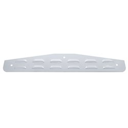 UP10429-4" X 24" Chrome Louvered Bottom Mud Flap Plate - Bolt Thru