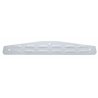 UP10429-4" X 24" Chrome Louvered Bottom Mud Flap Plate - Bolt Thru