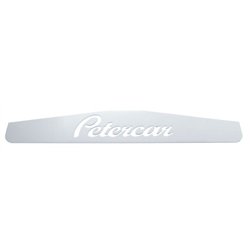 UP10434P-4" X 24" Chrome Petercar Bottom Mud Flap Plate - Welded Stud (Card of 2)