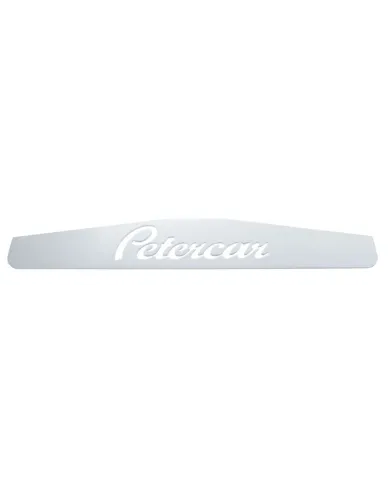 UP10434P-4" X 24" Chrome Petercar Bottom Mud Flap Plate - Welded Stud (Card of 2)