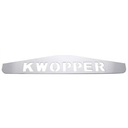 UP10435-4" X 24" Chrome Kwopper Bottom Mud Flap Plate - Welded Stud