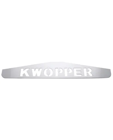 UP10435-4" X 24" Chrome Kwopper Bottom Mud Flap Plate - Welded Stud