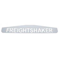 UP10436P-4" X 24" Chrome Freightshaker Bottom Mud Flap Plate - Welded Stud (Card of 2)