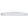UP10436P-4" X 24" Chrome Freightshaker Bottom Mud Flap Plate - Welded Stud (Card of 2)