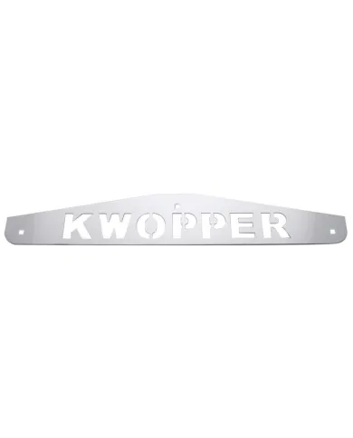 UP10439-4" X 24" Chrome Kwopper Bottom Mud Flap Plate - Bolt Thru