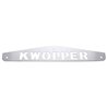 UP10439-4" X 24" Chrome Kwopper Bottom Mud Flap Plate - Bolt Thru
