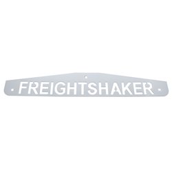 UP10440-4" X 24" Chrome Freightshaker Bottom Mud Flap Plate - Bolt Thru