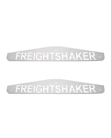 UP10440P-4" X 24" Chrome Freightshaker Bottom Mud Flap Plate - Bolt Thru (Card of 2)