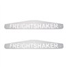 UP10440P-4" X 24" Chrome Freightshaker Bottom Mud Flap Plate - Bolt Thru (Card of 2)