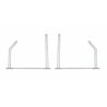 UP10456-24" Chrome Angled Anti-Sail Bracket (Pair)
