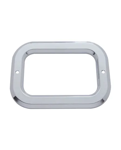 UP10499-Chrome Rectangular Light Bezel
