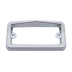 UP10547-Chrome Plastic Rectangular Visor Light Bezel For Freightliner