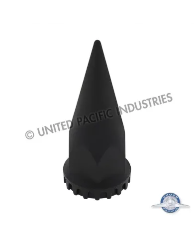 UP10548B-33mm x 4-3/4" Matte Black Spike Nut Cover With Flange- Thread-On (Bulk)