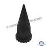 UP10548B-33mm x 4-3/4" Matte Black Spike Nut Cover With Flange- Thread-On (Bulk)