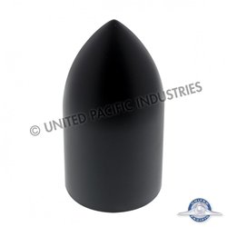 UP10550B-33mm X 3-7/8" Matte Black Bullet Nut Cover - Thread-On (Bulk)