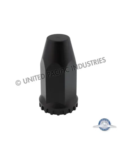 UP10551B-33mm X 4" Matte Black Tall Nut Cover With Flange - Thread-On (Bulk)