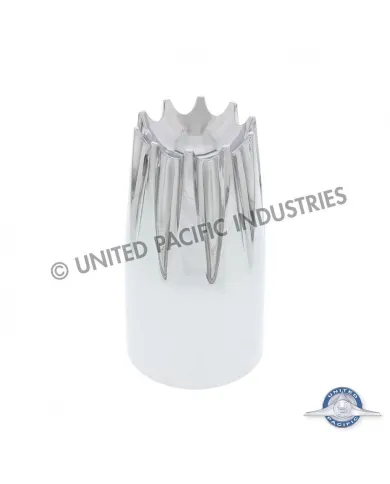 UP10562B-33mm x 3-3/4" Chrome Plastic Crown Nut Cover - Thread-On (Bulk)