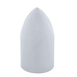 UP10564B-33mm x 3-7/8" Chrome Plastic Bullet Nut Cover - Thread-On (Bulk)