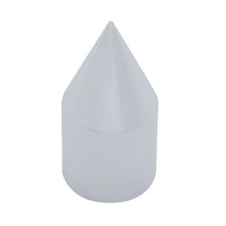 UP10566B-33mm x 4-1/8" Chrome Plastic Spike Nut Cover - Push-On (Bulk)