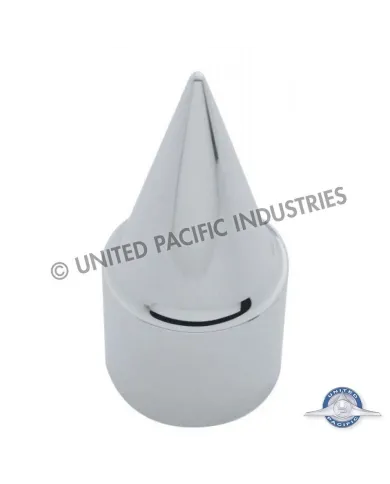 UP10567B-33mm X 4-1/4" Chrome Plastic Stiletto Nut Cover - Push-On (Bulk)