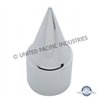 UP10567B-33mm X 4-1/4" Chrome Plastic Stiletto Nut Cover - Push-On (Bulk)