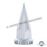 UP10583B-33mm X 4-3/4" Chrome Plastic Razor Nut Cover With Flange - Thread-On (Bulk)