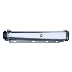 UP10639-30" Chrome Heavy Duty Mud Flap Hangers With Light End Cap - 2.5" Bolt Pattern (Pair)