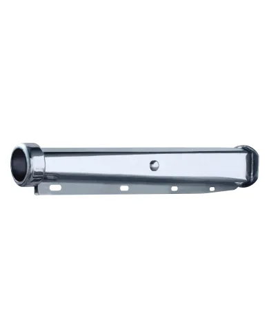 UP10639-30" Chrome Heavy Duty Mud Flap Hangers With Light End Cap - 2.5" Bolt Pattern (Pair)