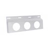 UP10640-Stainless Top Mud Flap Bracket - Three 4" Light Cutout (Each)