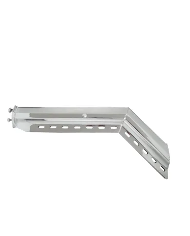 UP10649-30" Chrome 45-Degree Angled Heavy Duty Mud Flap Hangers - 1-1/8" Bolt Pattern (Pair)