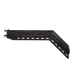 UP10650-30" Black 45-Degree Angled Heavy Duty Mud Flap Hangers - 1-1/8" Bolt Pattern (Pair)