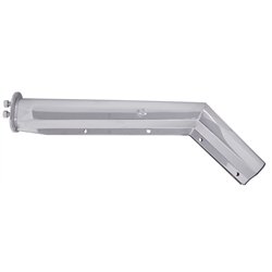UP10651-28" Chrome 45-Degree Angled Mud Flap Hangers - 1-1/8" Bolt Pattern (Pair)
