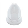 UP10061-1-1/2" x 2-3/4" Chrome Plastic Bullet Nut Covers With Flange - Push-On (20-Pack)