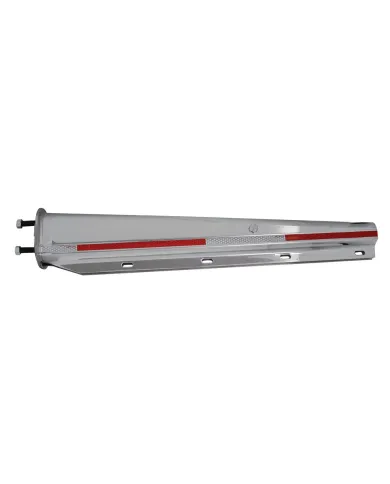 UP10660-30" Stainless Heavy Duty Mud Flap Hangers With Reflector - 2.5" Bolt Pattern (Pair)