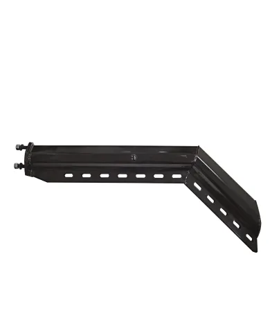 UP10674-30" Black 45-Degree Angled Heavy Duty Mud Flap Hangers - 2.5" Bolt Pattern (Pair)