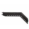UP10674-30" Black 45-Degree Angled Heavy Duty Mud Flap Hangers - 2.5" Bolt Pattern (Pair)