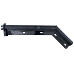 UP10681-28" Black 45-Degree Angled Mud Flap Hangers - 1-1/8" Bolt Pattern (Pair)