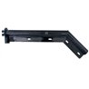 UP10681-28" Black 45-Degree Angled Mud Flap Hangers - 1-1/8" Bolt Pattern (Pair)