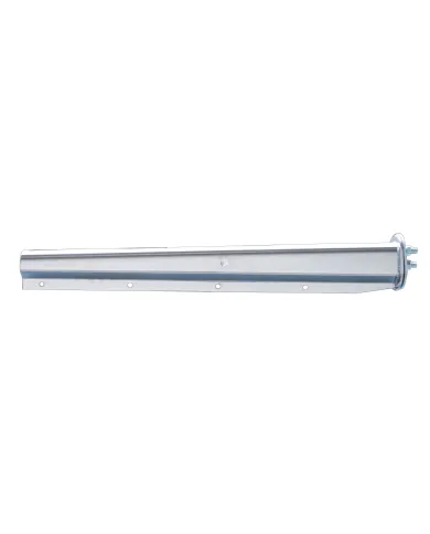 UP10687-30" Stainless Light Duty Mud Flap Hangers (Closed End Cap) - 1-1/8" Bolt Pattern (Pair)