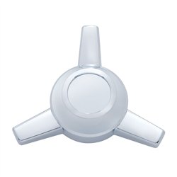UP10701-Chrome Metal Die-Cast 3 Straight Bar Spinner Only