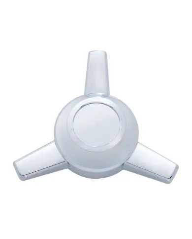 UP10701-Chrome Metal Die-Cast 3 Straight Bar Spinner Only