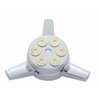UP10710-Chrome Plastic Gun Cylinder Hubcap Spinner Only