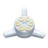 UP10710B-Chrome Plastic Gun Cylinder Hubcap Spinner Only (Bulk)