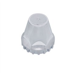 UP10719B-33mm X 2" Chrome Plastic "Low Rider" Nut Cover - Thread-On (Bulk)