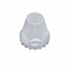UP10719B-33mm X 2" Chrome Plastic "Low Rider" Nut Cover - Thread-On (Bulk)