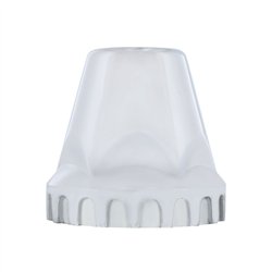 UP10719B-33mm X 2" Chrome Plastic "Low Rider" Nut Cover - Thread-On (Bulk)