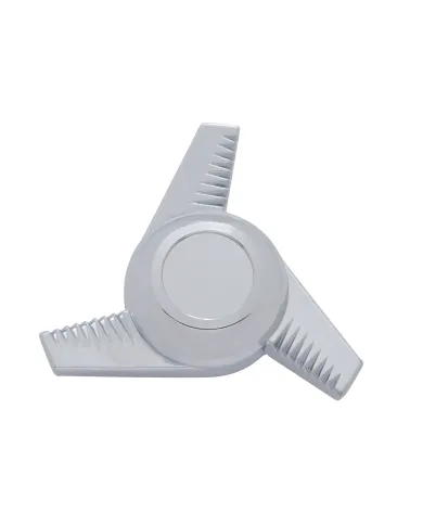UP10721-Chrome Plastic 3 Bar Right Swing Hubcap Spinner Only