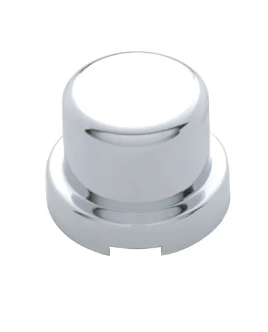 UP10751-1/2" x 5/8" Chrome Plastic Flat Top Nut Covers - Push-On (10-Pack)